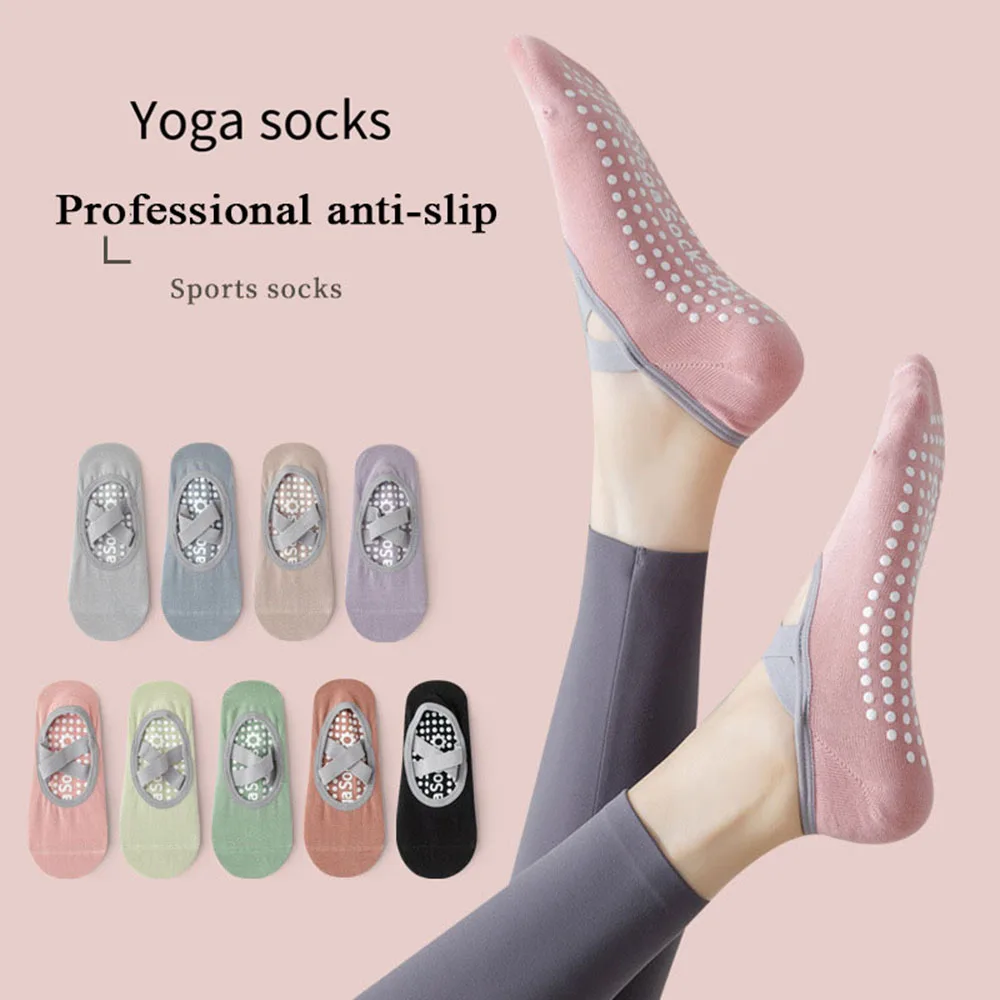 

Спортивные нескользящие носки, носки до щиколотки для танцев и йоги, чулочно-носочные изделия, дышащие однотонные мягкие носки-тапочки для фитнеса, домашняя одежда, бандаж