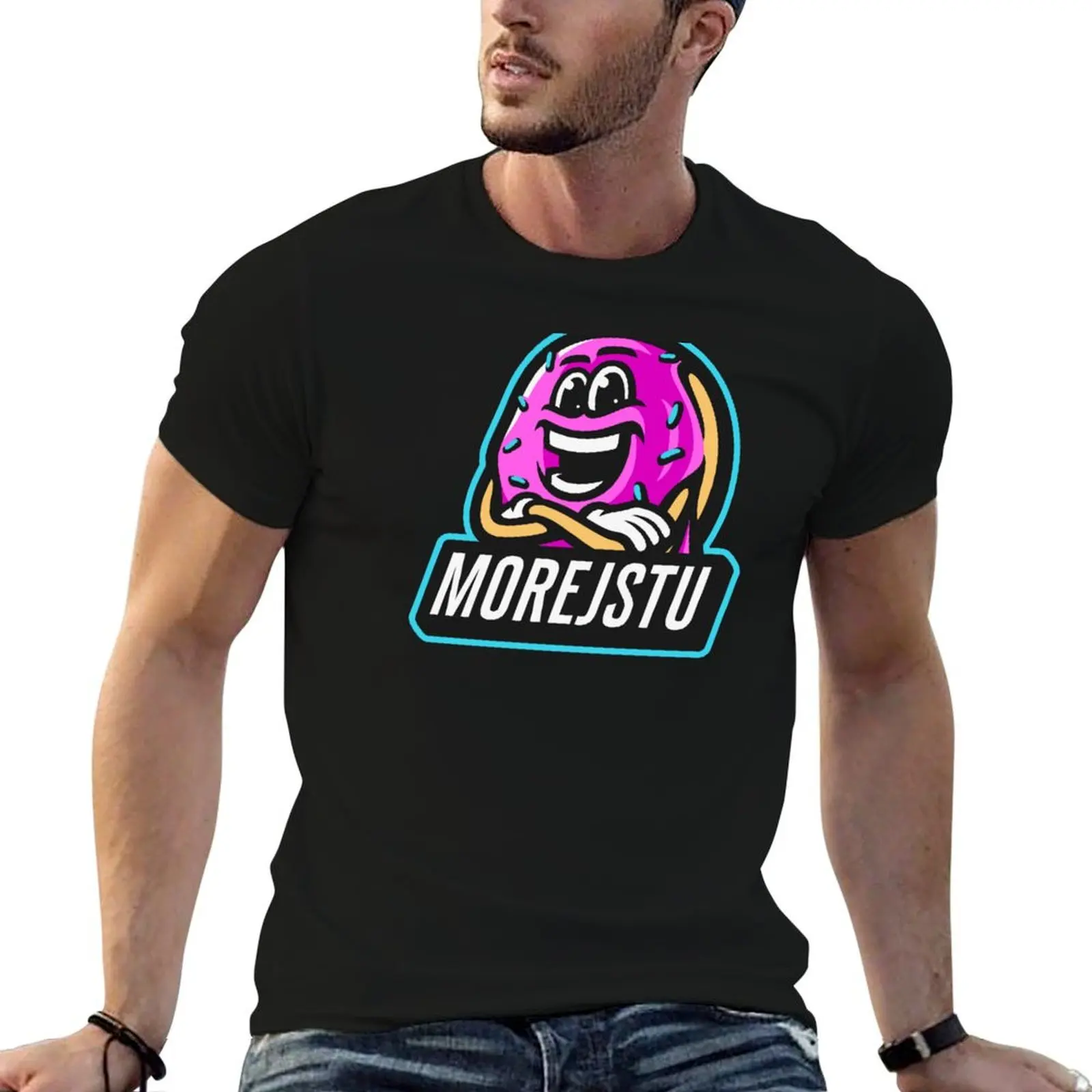 Футболка Morejstu Merch More Jstu футболки с аниме простые мужские рисунком в стиле
