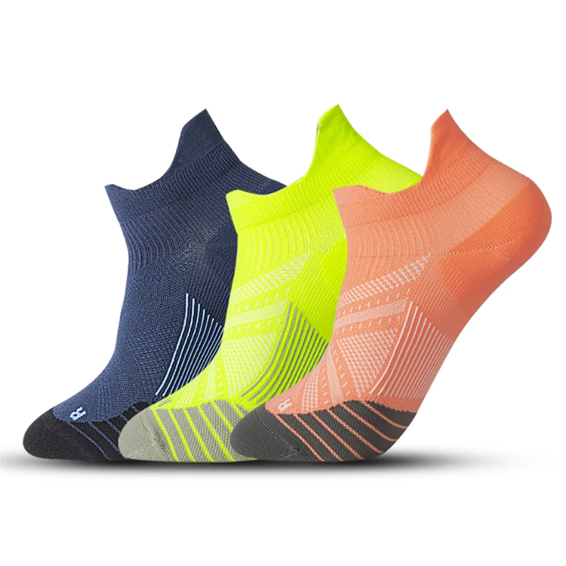 

Men Women Short Compression Outdoor Stockings Breathable Dry Ankle Run Sports Socks Fast Striped Resistant Comfortable Fashion