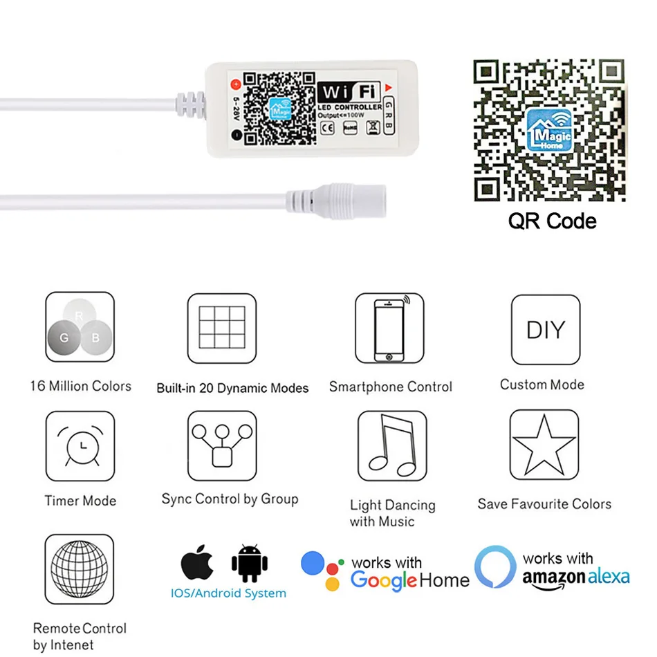Светодиодная лента 5 В 12 24 Wi-Fi RGB RGBW | Освещение