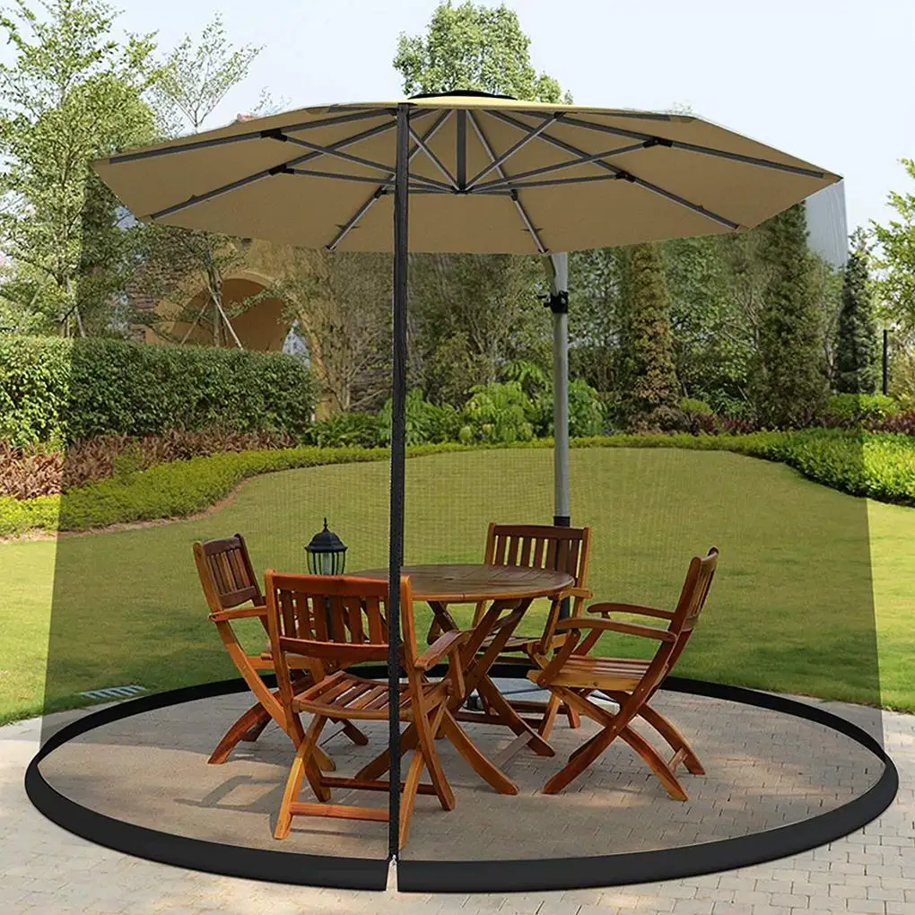 

300x300x230cm Outdoor Mosquito Net Umbrella Home Bed Roman Umbrella Mesh Netting Mosquito Insect Net Double-door Umbrella Tent