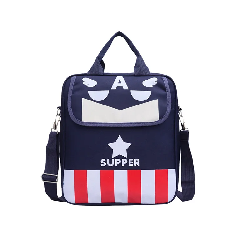 Disney Marvel Elementary School Captain America School Bag Portable Tutorial Bag Boys Backpack One Shoulder Diagonal Bag