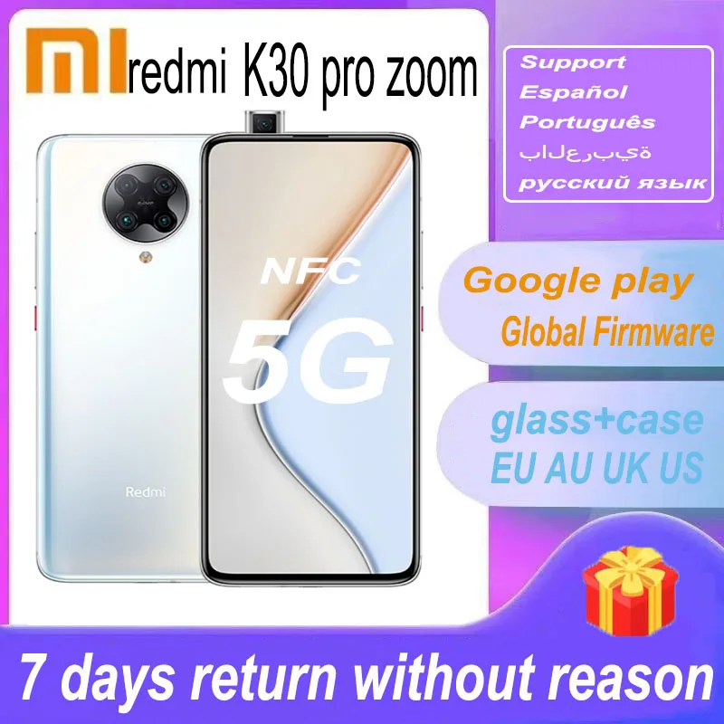 11.11 sale global version celular  Xiaomi   Redmi K30 Pro Zoom 5G Snapdragon 865 Eight Core 6.67  full netcom android