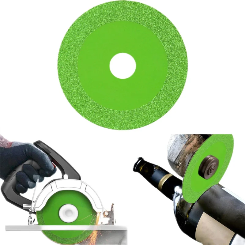 

1PC Glass Cutting Disc 100mm Ultra-thin Saw Blade Jade Crystal Wine Bottles Grinding Chamfering Cutting Blade Glass Cutting Disk