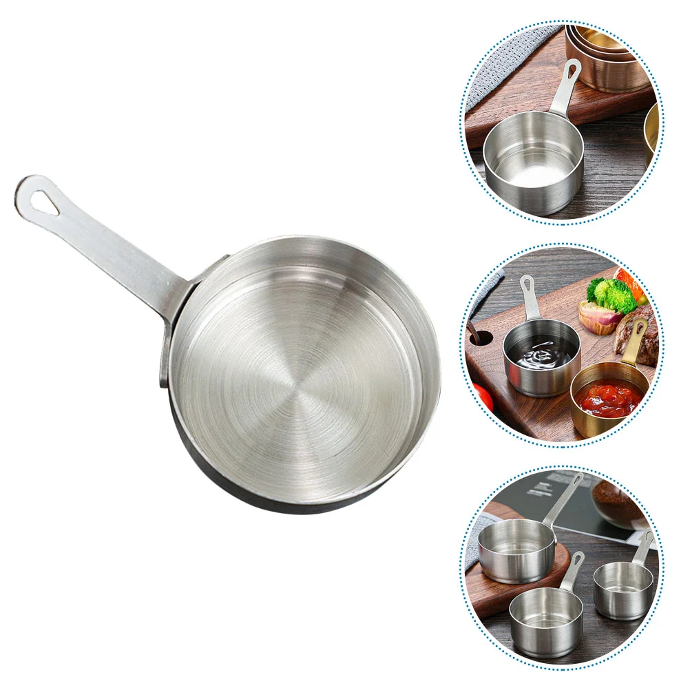 

Sauce Bowls Dipping Bowlhandle Cup Seasoning Ketchup Soy Stainless Steel