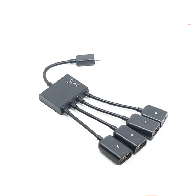 

Микро USB хост OTG 3 порта концентратор адаптер S5 i9600 Note3 N9000 кабель для сотового телефона и планшета с питанием для Galaxy