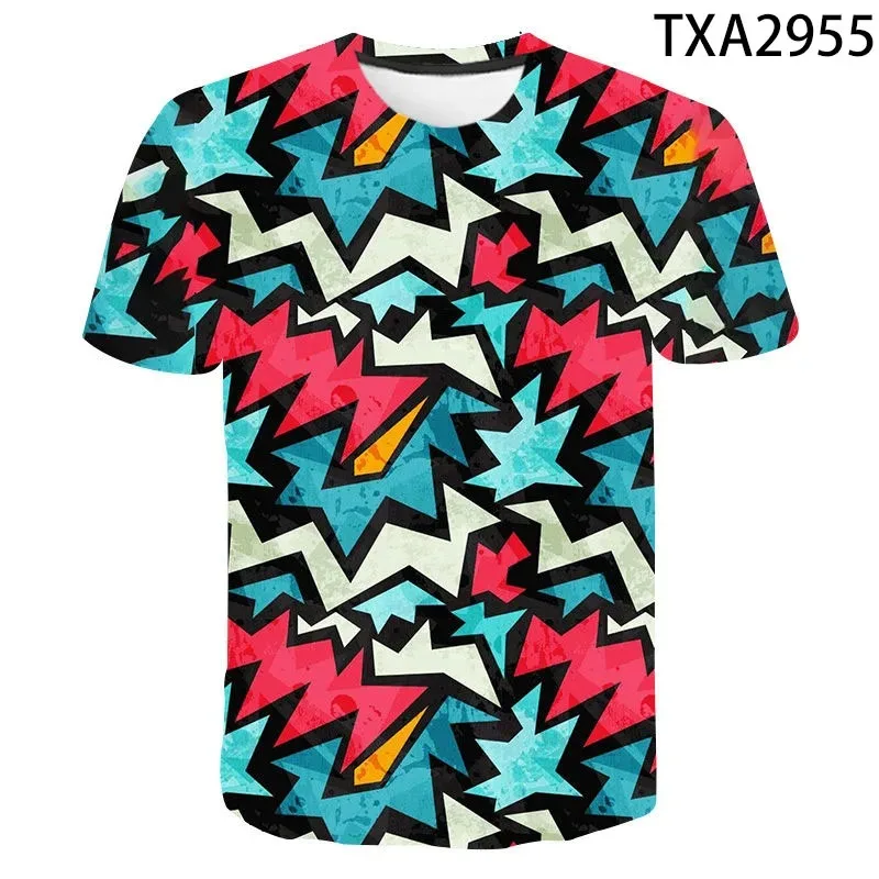 Frosty Silk Crude Network Red Cartoon Anime 3D Printed Instagram Cute Dussun Европейская и американская футболка с