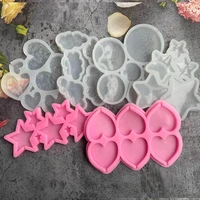 lollipop silicone mold starheartround chocolate candy sugar cake moulds birthday cake baking accessories epoxy candy mould