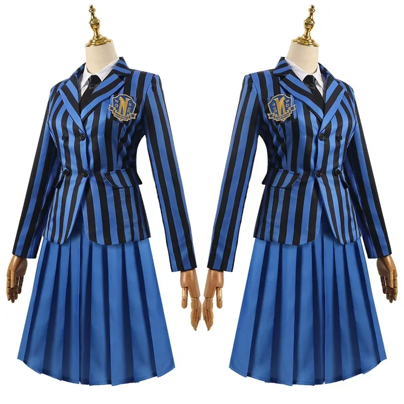 3-цветный карнавальный костюм Среда Аддамс школьная форма для школьниц подарок