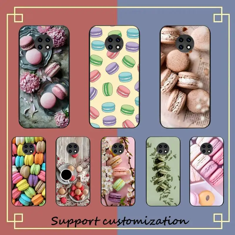 

Colorful Cake Macaroon Phone Case for Samsung S20 lite S21 S10 S9 plus for Redmi Note8 9pro for Huawei Y6 cover