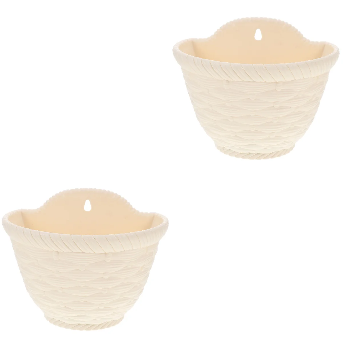 

2pcs Woven Hanging Planter Wall Hanging Planter Decorative Wall Planting Basket Flowerpot Pendant