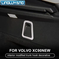for volvo xc90 interior modified trunk hook decorative stickers xc90 accessories 2015 2016 2017 2018 2019 2022