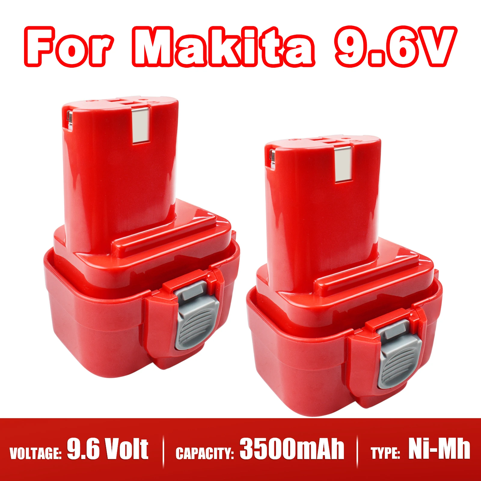 

9.6V replacement battery 3.5Ah/4.0Ah For Makita PA09 9120 9134 9135 9135A 6207D 6222D 6261D 6207D 192595-8 192596-6 Power Tool