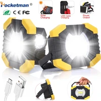 300w led portable spotlight 8000lm super bright led work light rechargeable for camping lampe tactical torch led flashlight