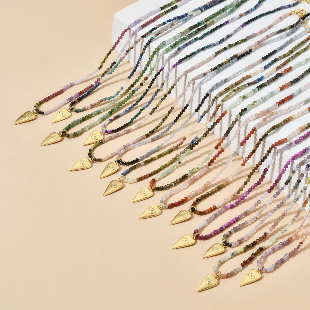 ZMZY 2-3 мм граненые Природный турмалиновый камень Бусины с кристаллами Quartzs DIY