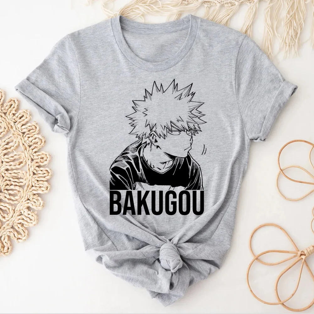 Футболка Bakugou женские летние футболки с принтом манга женская одежда в стиле