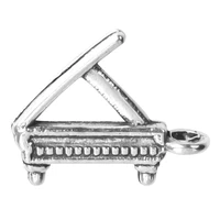 55pcslot silver color piano charms musical instrument pendant for necklace earrings bracelet jewelry making diy accessories