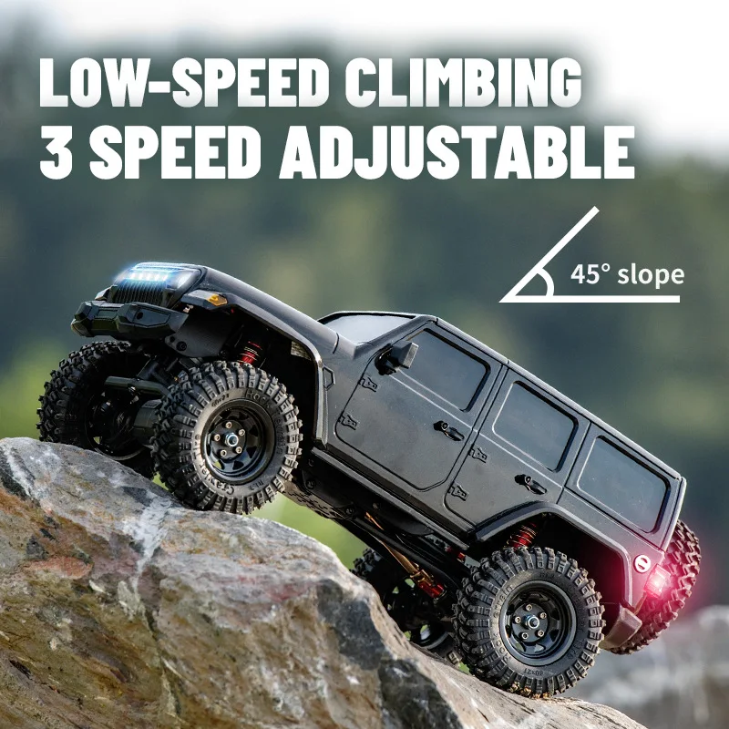 Фото JJRC 1:18 C8801 Pro Модель внедорожника Wrangler с имитацией реалистичного вождения, 2.4G, регулируемая скорость, 4WD, игрушка для детей №3