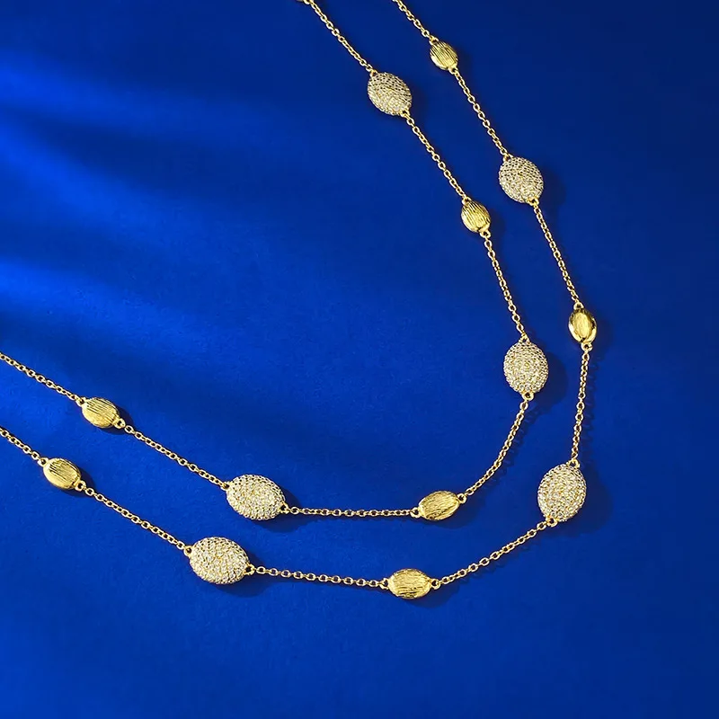 Матовое Ожерелье Из Стерлингового Серебра 925 Пробы В Богемном Стиле Женские