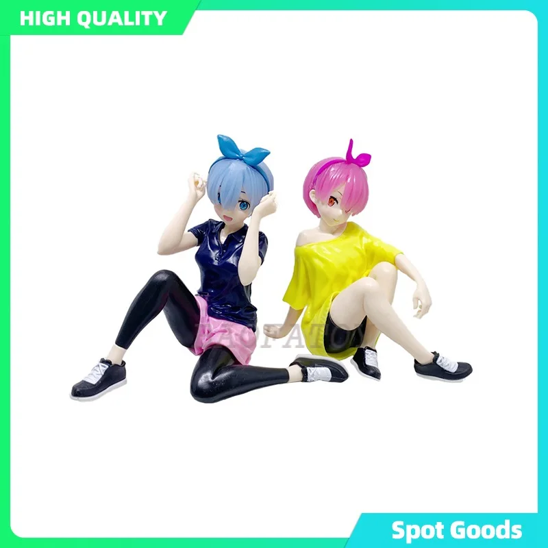 

TR 14 см Re:ZERO-start Life in other World- Rem тренировочная фигурка аниме ver, экшн-фигурка Ram, Коллекционная модель куклы