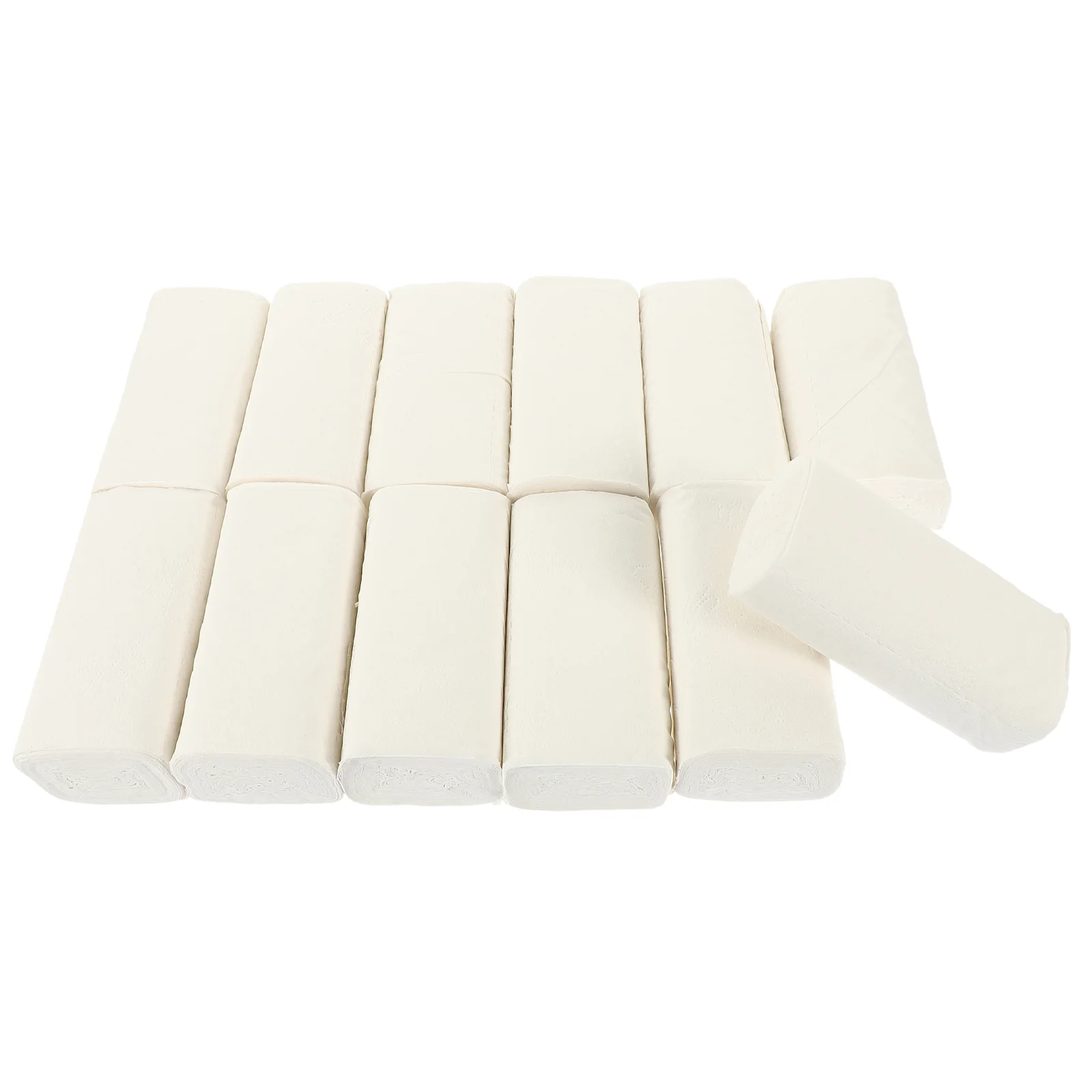 

12 Rolls Coreless Toilet Paper 5-layer Roll Paper For Home Bathroom Tissue for Home Office Hotel