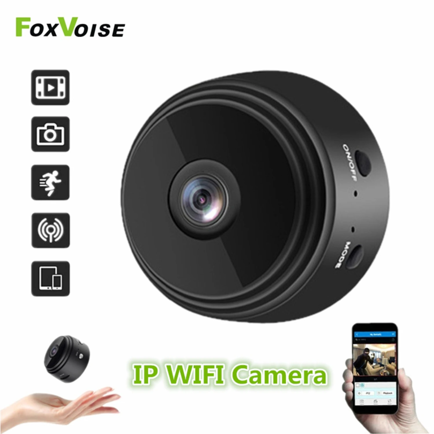 

IP-камера видеонаблюдения A9, 1080P, Wi-Fi, ночное видение