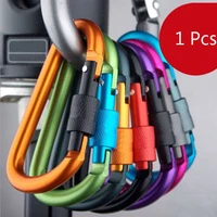 aluminum alloy d big nut buckle high strength carabiner key chain clip outdoor camping d ring carabiner keychain lock buckle