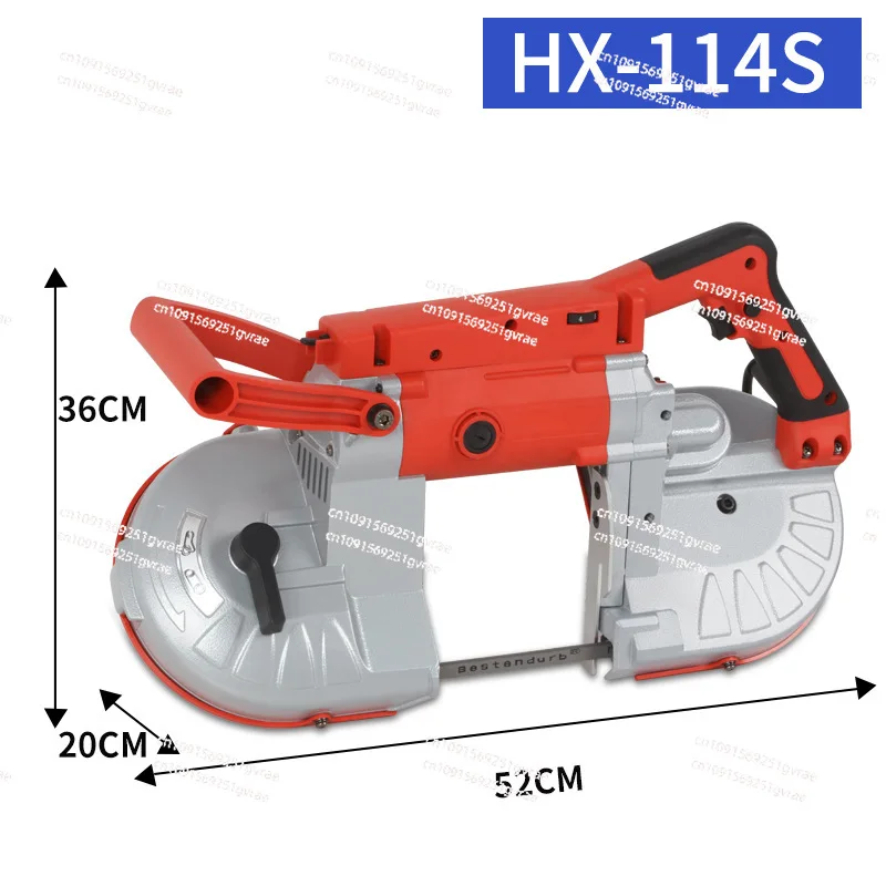 Ручная ленточная пила со съемным основанием 114 маленькая для резки металла