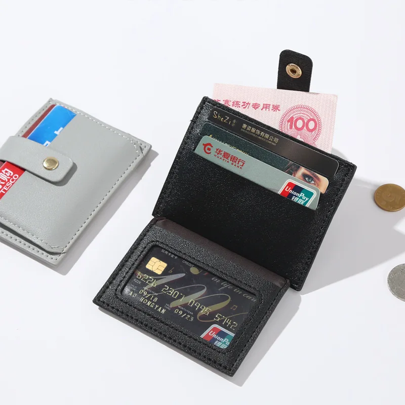 

Simple Fashion Classic Solid Color Hasp Credit Card Coin Purse Bags Female Women Men New Thin Wallet Card Holder Ladies Wallet