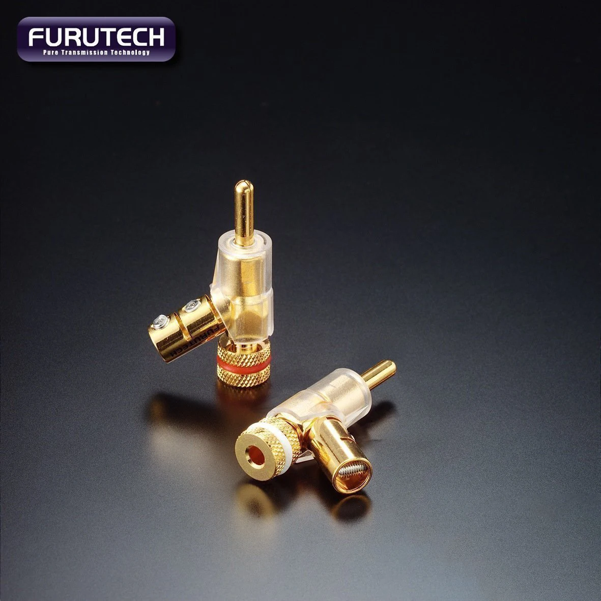 Фото Оригинальные позолоченные аудиофильские банановые разъемы Furutech FP202(G) для акустических кабелей, в наличии №1