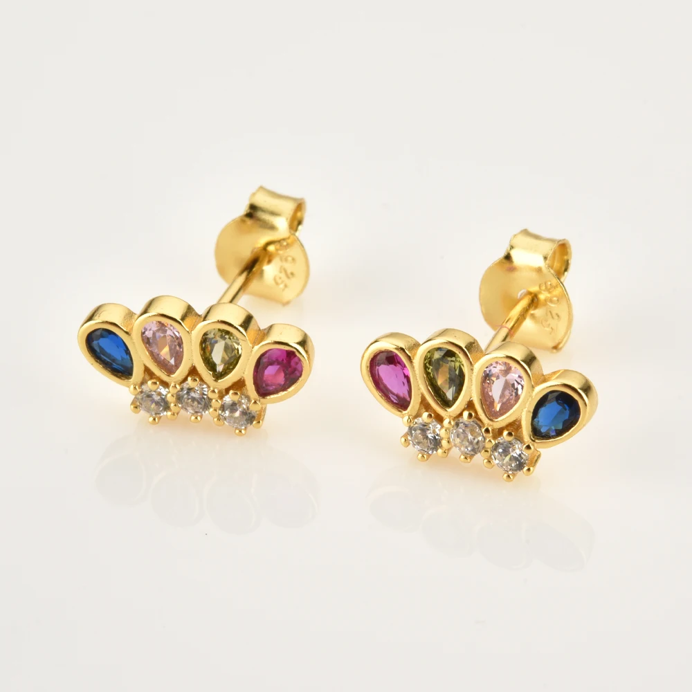 Женские серьги-гвоздики из серебра 925 пробы | Украшения и аксессуары