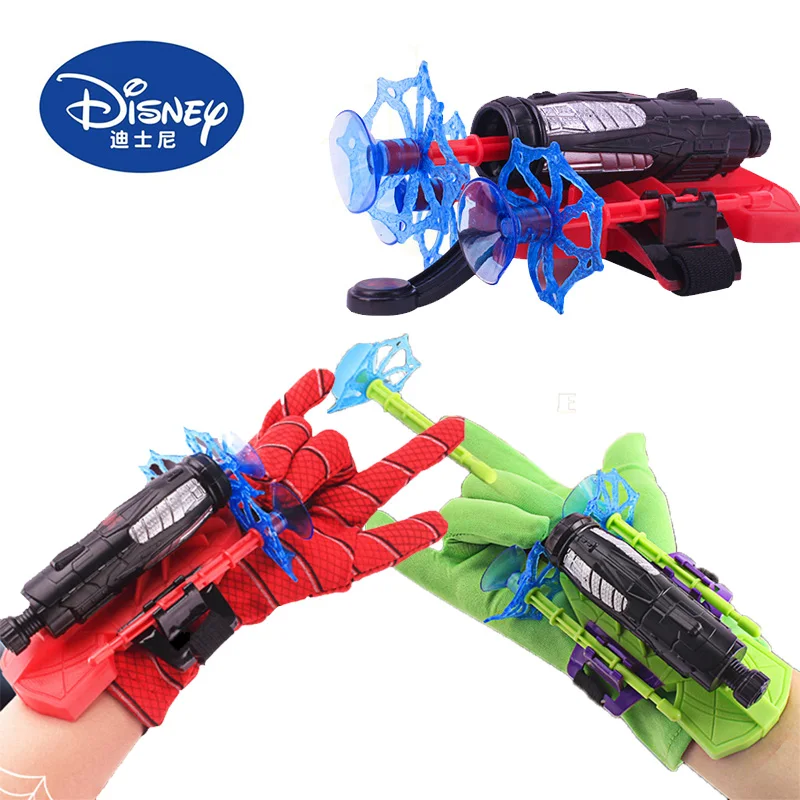 Купи Disney Marvel Spiderman Launcher Cosplay Toy Plastic Glove Launcher Set Hero Transmitter Wrist Playsets Boy Kids Christmas Gift за 121 рублей в магазине AliExpress