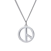 peace pendant young men and women european and american fashion brand hiphop hipster hip hop pendant popular couple necklace