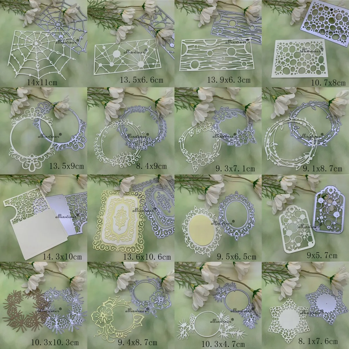 

New Various Frame Series Metal Cutting Dies Stencils For DIY Scrapbooking Decorative Embossing Handcraft Die Cutting Template