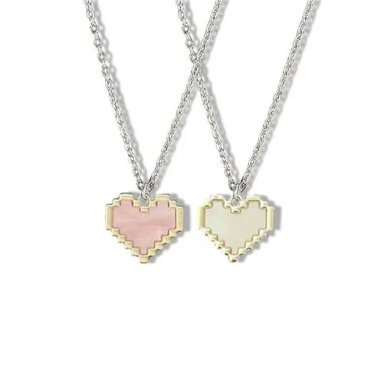 

Ожерелье в форме сердца, Женская цепочка до ключицы, шейный чокер, ожерелья для женщин, ювелирные изделия, розовые, для влюбленных, вечерние подарок