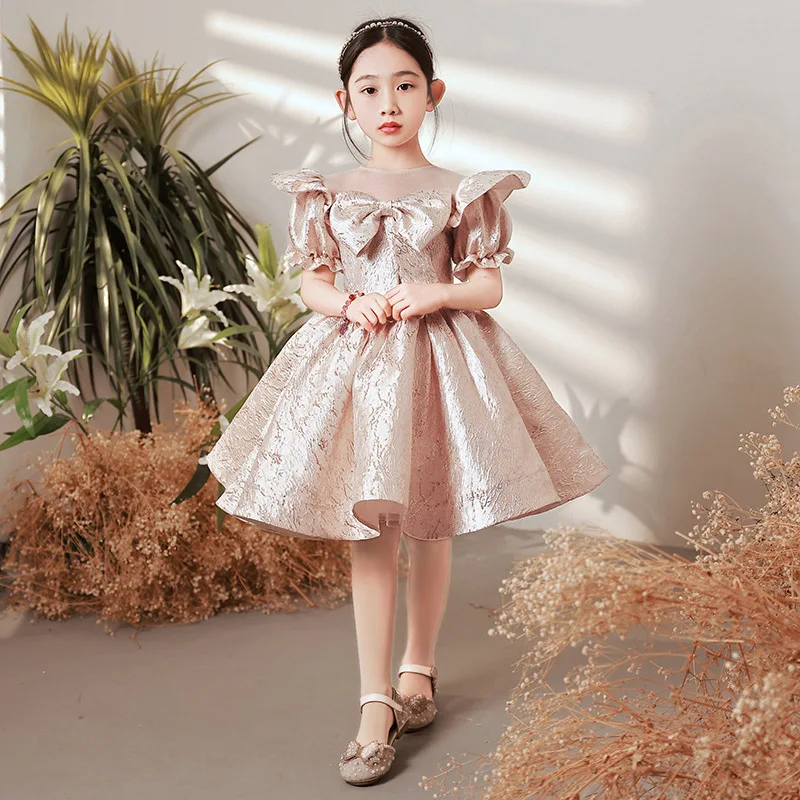 

Бальное платье принцессы испанской королевской Лолиты для маленьких девочек, дизайнерское детское платье с бантом для дня рождения и креще...