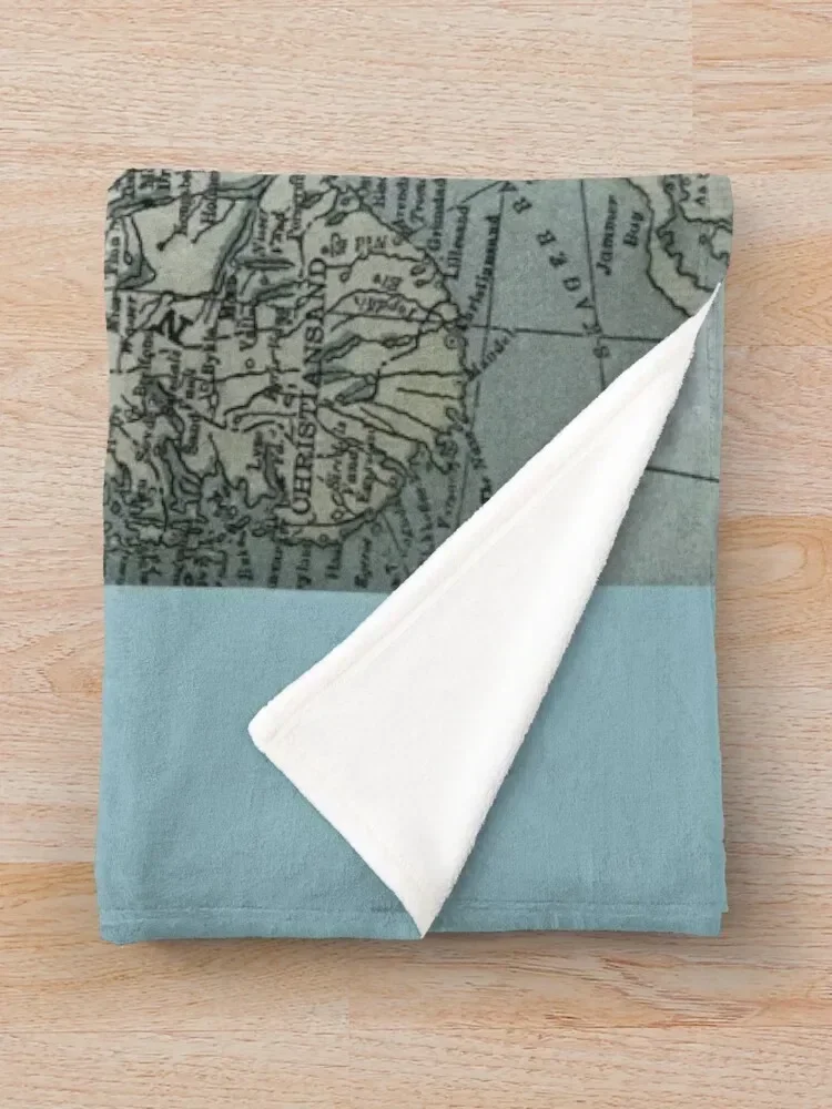 Норвегия и Швеция винтажная карта плед одеяло туристические рождественские