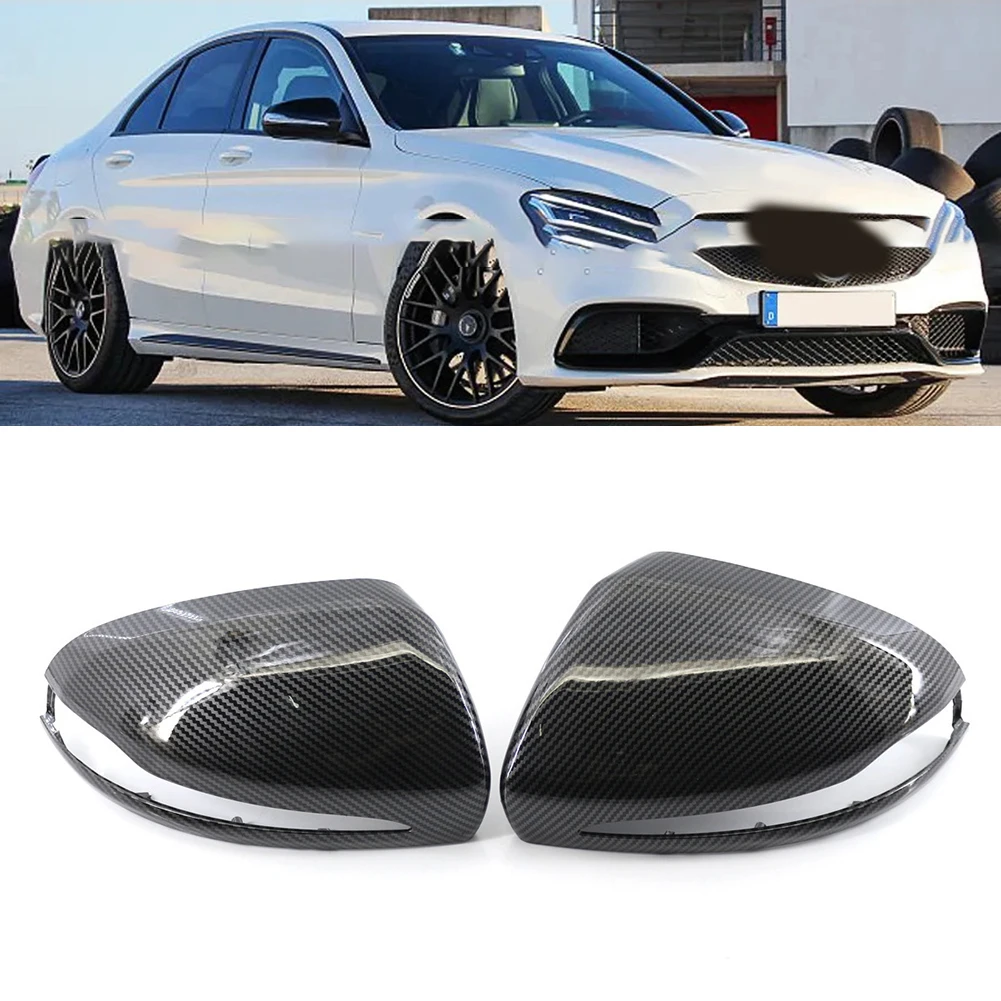 2 шт. крышка зеркала автомобиля из углеродного волокна для Mercedes Benz W205 W222 W213 W238 X253