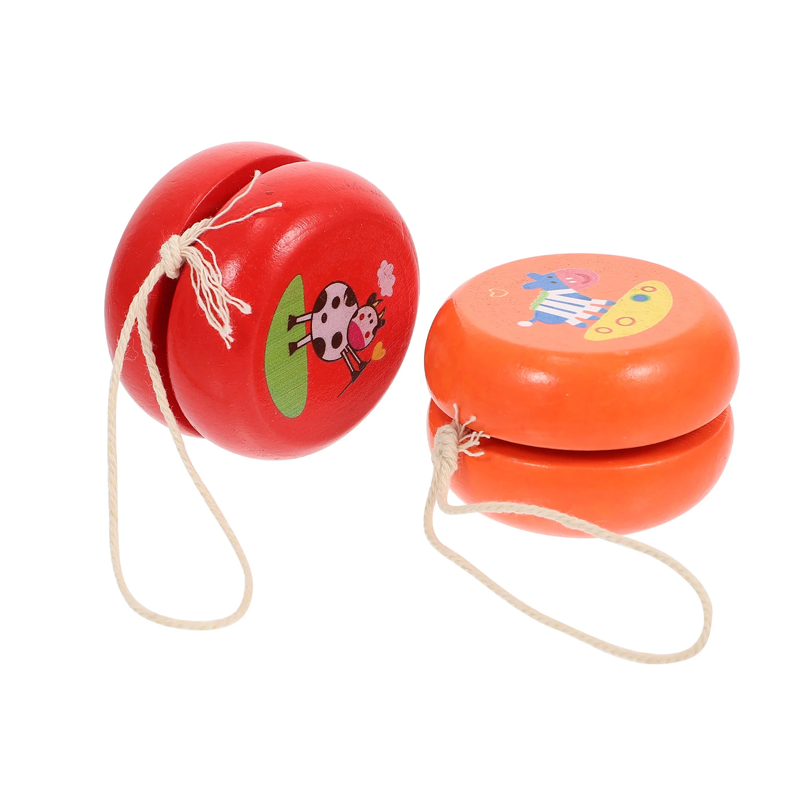 

2 шт. деревянная игрушка для рук, студенческие подарки, Профессиональный Йо-Йо для детей, йо-йо, для начинающих на открытом воздухе, с пальцами