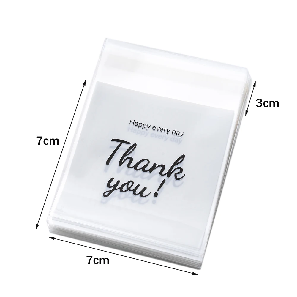 

Пластиковые самоклеящиеся пакеты «Спасибо», 100 шт