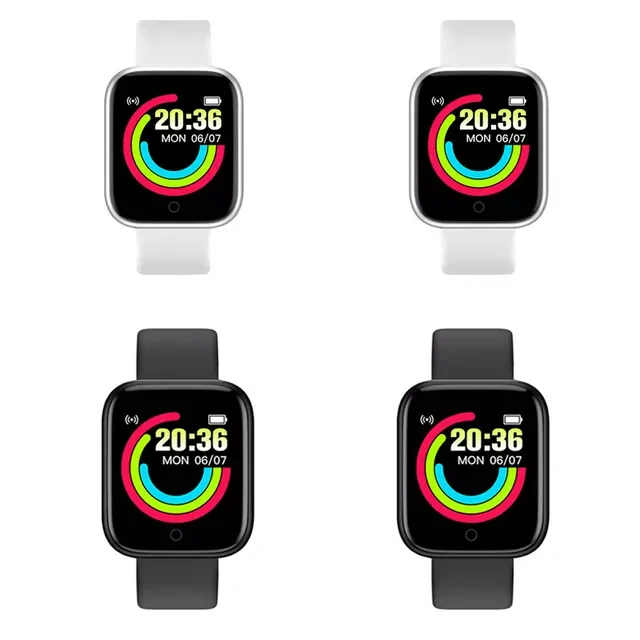 

Y68 Smart Watch Men Women Fitness Tracker Sports Smartwatch D20 Heart Rate Monitor Bluetooth Wristwatch for IOS Android