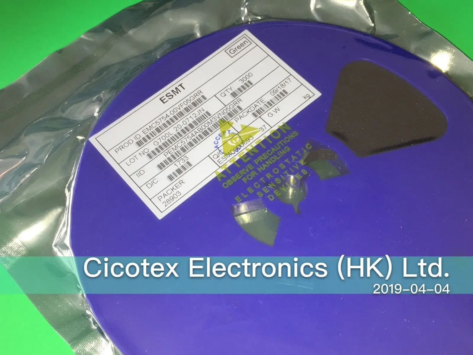 20pcs/lot EMC5754-00VF05GRR SOT23-5 5754 Linear lithium battery charging chip EMC575400VF05GRR EMC 5754-00 VF05 GRR