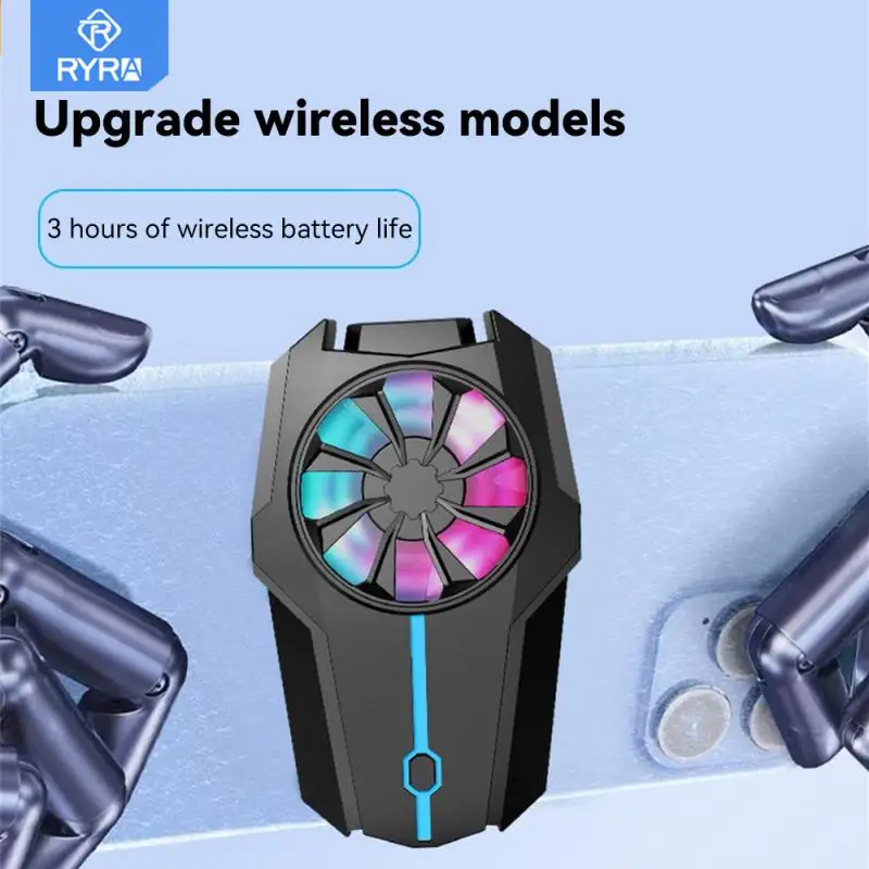 

RYRA Air-cooled Mobile Phone Cooler Radiator Snap-on Rapid Low Sound Cell Phone Cooling Back Clip Cellphone Radiator Heatsink