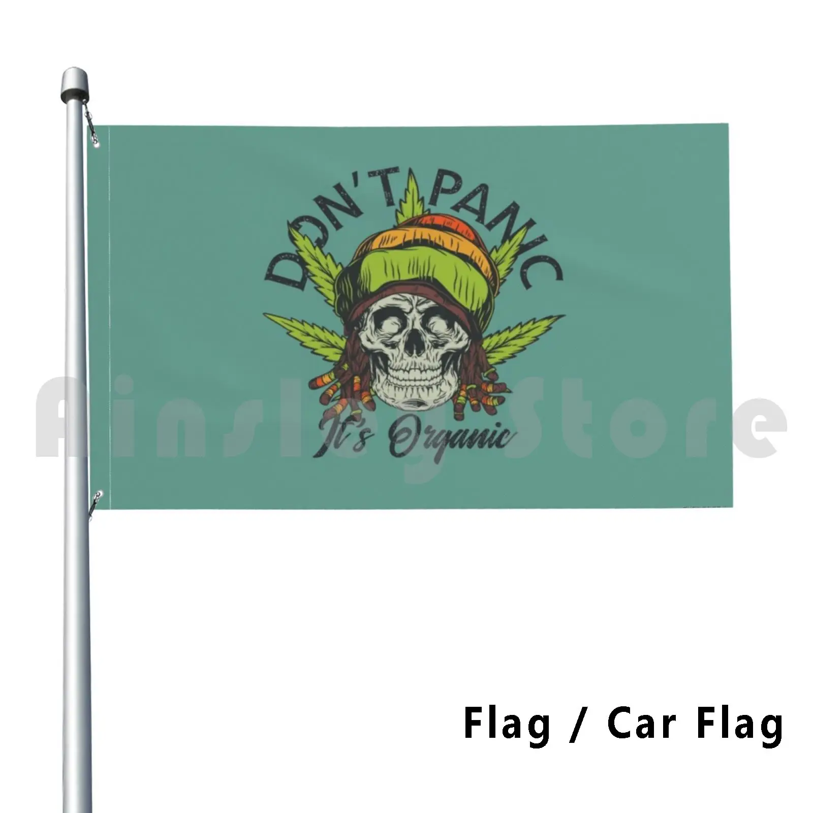 

Rasta Skull Flag Car Flag Funny Rasta Skull Rasta Skull Skull Art Rasta Art Skeleton Joint Weed Dont