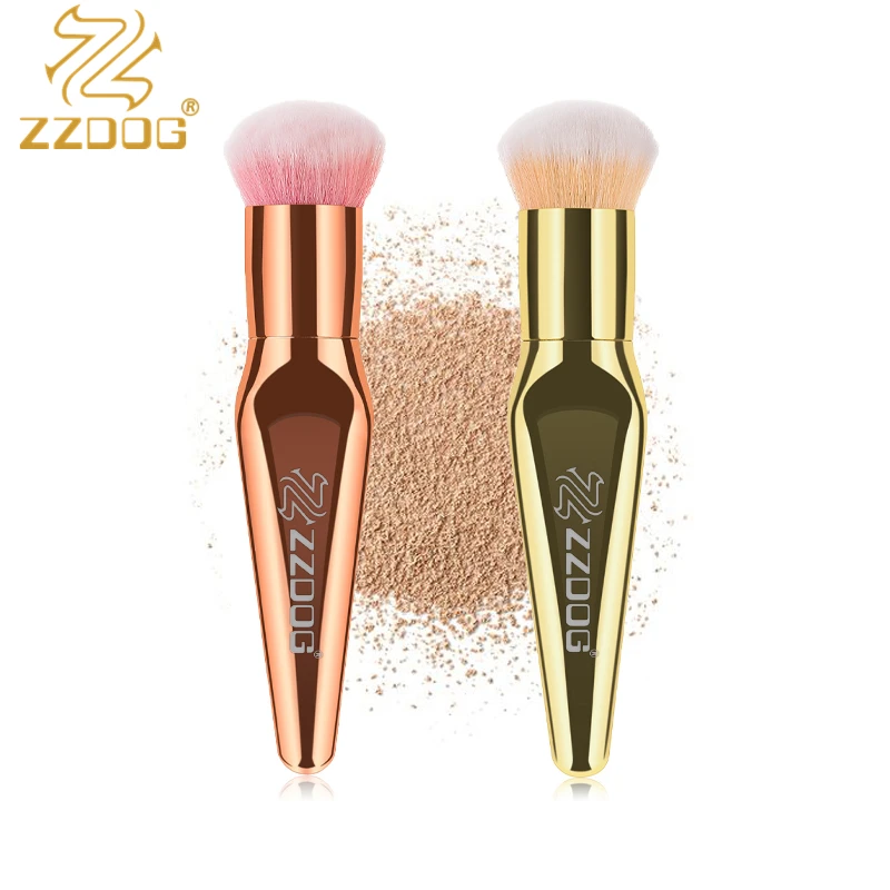 

ZZDOG 1Pcs Multifunction Cosmetics Lager Powder Foundation Concealer Makeup Brushes Champagne Natural Soft Hair Beauty Brush New