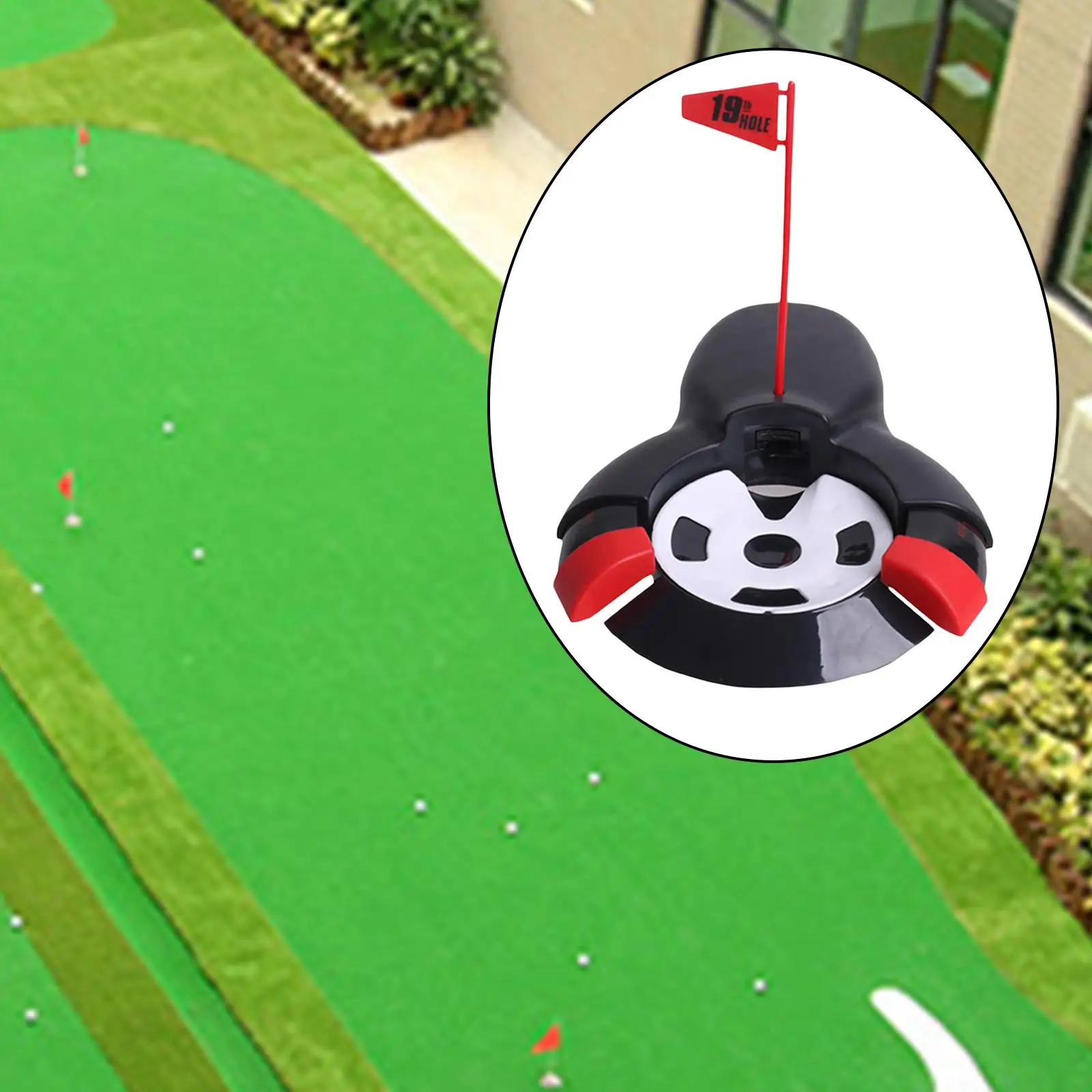 

Golf Putting Cup W/ Flag Useful Ball Putt Device ing Accessory