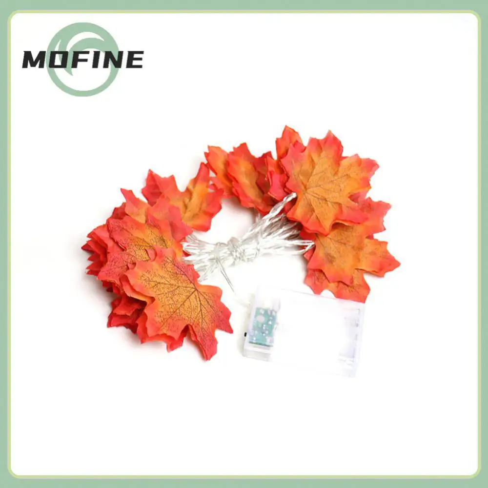 

Новинка 2021, украшение для Хэллоуина, яркая гирлянда в виде кленовой тыквы с 2 батарейками AA, садовые светильники для декора интерьера имеют 2 режима