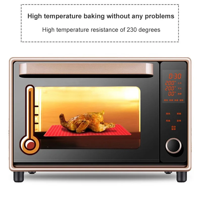 Силиконовый Многофункциональный коврик для барбекю пиццы поднос микроволновой