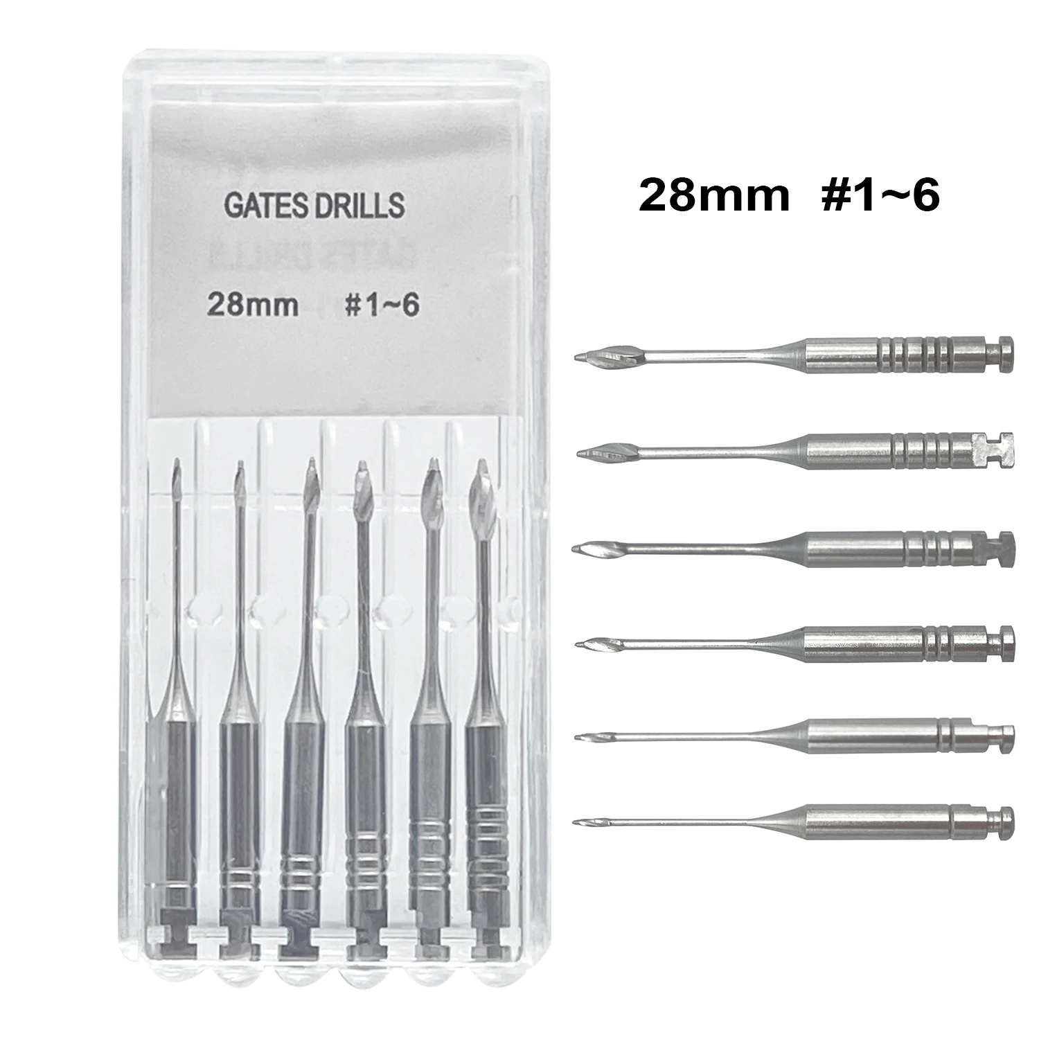 6 шт./упак. стоматологические эндодонтические ворота дрель скользящий роторный 28