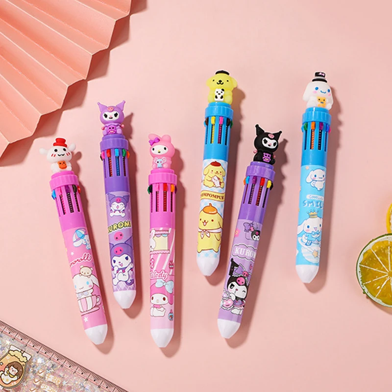 Шариковая ручка с рисунком из аниме Sanrio Kuromi Hello Kitty мультяшная мелодия 10 цветов 0 7